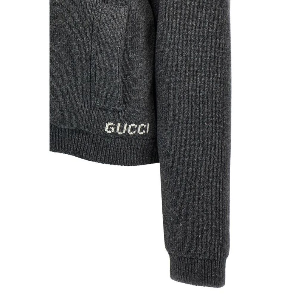 Gucci Women Padded Cardigan With Jewel Collar - Picture 4 of 4